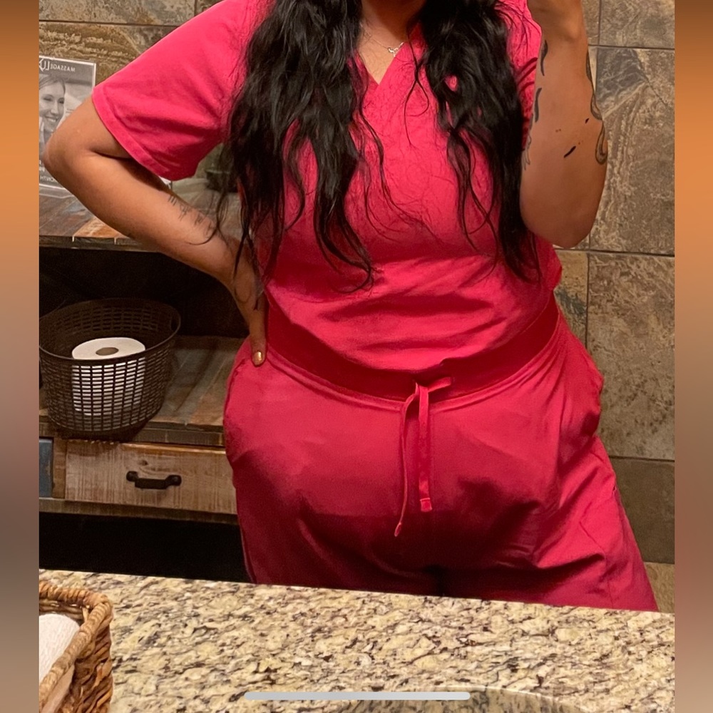 Pink Mandala Scrub Set